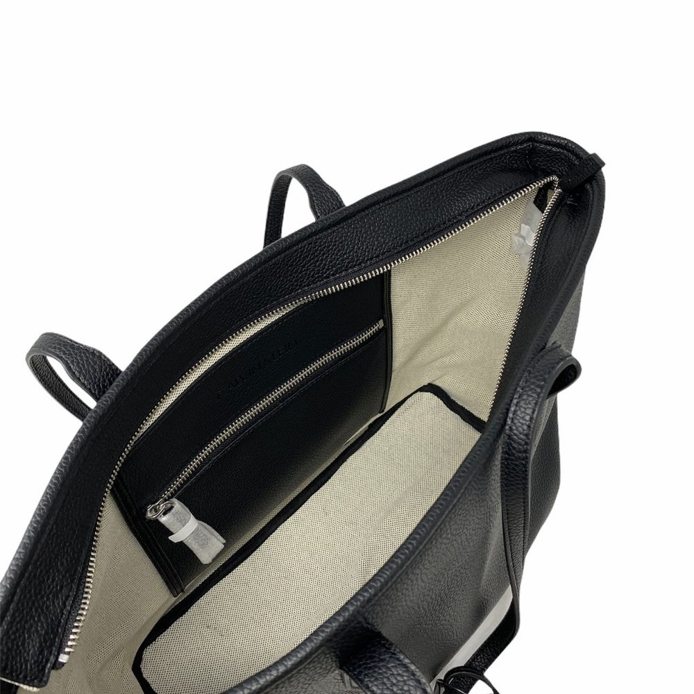 😳SALE😳 Calvin Klein Pebble Small Tote Bag Black Top Zip W H0DAZGE2 - Picture 3 of 6